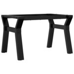 vidaXL Pieds de table basse cadre en Y 60x40x38 cm fonte