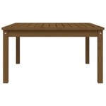 vidaXL Table de jardin marron miel 82 5x82 5x45 cm bois massif de pin