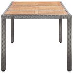 vidaXL Ensemble à manger d'extérieur 9Pièces coussins Résine tressée Gris