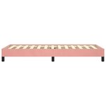 vidaXL Cadre de lit sans matelas rose 100x200 cm velours