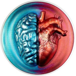 Pièce de monnaie en Argent 5 Dollars g 31.1 (1 oz) Millésime 2026 HEAD VS HEART