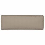 vidaXL Coussin pour banc de palette Taupe 120 x 40 x 8 cm Tissu Oxford