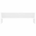 vidaXL Meuble TV Blanc 120x40x40 cm Bois d'ingénierie