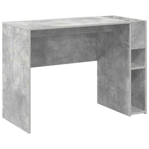 vidaXL Bureau Gris béton 109 x 50 x 78 cm Bois d'ingénierie