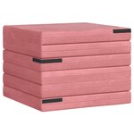vidaXL Canapé-lit pliable 140 x 67 x 45 cm Rose