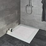 Kleine Wolke Tapis de bain antidérapant Arosa 55x55 cm Gris