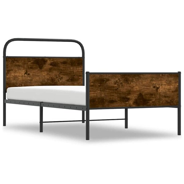 vidaXL Cadre de lit sans matelas 90x200cm chêne sonoma bois ingénierie