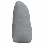 vidaXL Coussin de Dos Gris clair 60 x 24 x 50 cm tissu