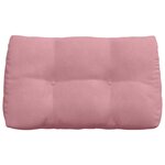 vidaXL Coussin de Dos Rose 80 x 24 x 50 cm Velours
