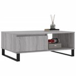 vidaXL Table basse sonoma gris 90x60x35 cm bois d'ingénierie