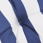 vidaXL Coussins de palette lot de 3 rayures bleues et blanches tissu