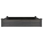 vidaXL Lit surélevé de jardin doublure 120x120x25 cm bois massif sapin