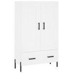 vidaXL Buffet haut blanc 69 5x31x115 cm bois d'ingénierie