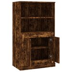 vidaXL Buffet haut chêne fumé 60x35 5x103 5 cm bois d'ingénierie