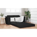 vidaXL Canapé-Lit 60cm Noir tissu