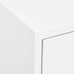 vidaXL Armoire de rangement Blanc 80x35x101 5 cm Acier
