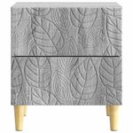 vidaXL Table de chevet Sonoma gris 43 x 34 5 x 48 cm Bois d'ingénierie