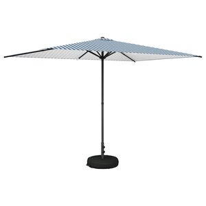 vidaXL Parasol de jardin avec base 200 x 300 cm Polyester