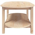 vidaXL Table basse 110x55x45 cm Bois massif de pin