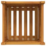 vidaXL Jardinière avec doublure 42x42x40 cm bois massif d'acacia