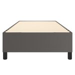vidaXL Cadre de lit sans matelas gris 90x190 cm similicuir