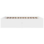 vidaXL Cadre de lit sans matelas blanc 160x200 cm