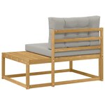 vidaXL Canapé d'extérieur en bout Blanc 115 x 83 x 73 cm Polyester