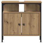 vidaXL Ensemble de Meubles de Salle de Bain de 3 Pièces en Chêne Artisan