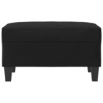 vidaXL Repose-pied Noir 70x55x41 cm Similicuir