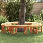 vidaXL Banc d'Arbre 2 Pièces Naturel 160 x 80 x 45 cm