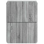 vidaXL Cabinet de chevet mural Sonoma gris 33 x 34 5 x 43 cm