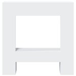 VidaXL Cadre de cheminée blanc 81x18x82 cm bois d'ingénierie