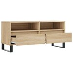 vidaXL Meuble TV chêne sonoma 100x34 5x44 5 cm bois d'ingénierie