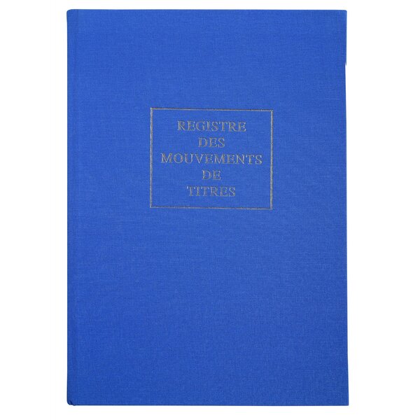 Registre 'Mouvements de titres'  297 x 210 mm LE DAUPHIN