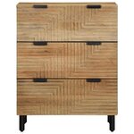 vidaXL Buffet marron 60x33x75 cm bois massif de manguier