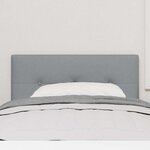 vidaXL Tête de lit LED grise en tissu  avec boutons  80 cm