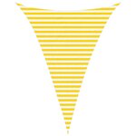 vidaXL Voile d'ombre Jaune et blanc 3 x 4 x 4 m 100   polyester Oxford