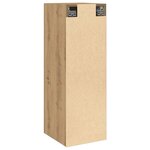 vidaXL Meuble TV chêne artisanal 30 5x30x90 cm bois d'ingénierie