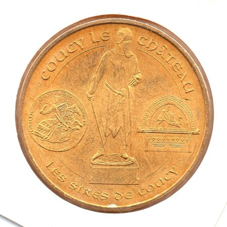 Mini médaille monnaie de paris 2009 - coucy-le-château