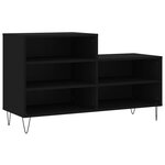 vidaXL Armoire à chaussures Noir 102x36x60 cm Bois d'ingénierie