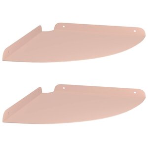 vidaXL Étagère flottante avec étagère 2 Pièces Rose 30 x 30 x 2 cm