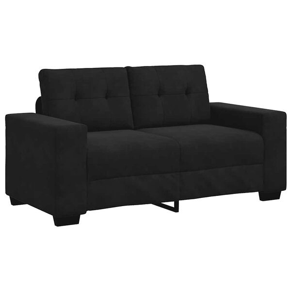 vidaXL Canapé causeuse noir 120 cm velours