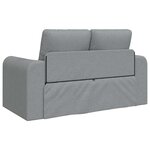 vidaXL Canapé-Lit Gris clair 148 x 71 x 83 cm tissu