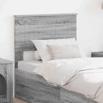 vidaXL Tête de lit Gris Sonoma 75 cm Bois d'ingénierie