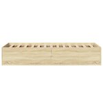 vidaXL Cadre de lit sans matelas chêne sonoma 90x200 cm