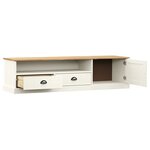 vidaXL Meuble TV VIGO blanc 156x40x40 cm bois massif de pin