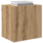 vidaXL Meuble TV mural Chêne artisanal 40 5x30x40cm Bois d'ingénierie