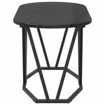 vidaXL Table basse Chêne noir 80 x 40 x 40.5 cm