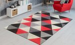 Tapis d'intérieur Triangle 160 x 230 cm - Rouge