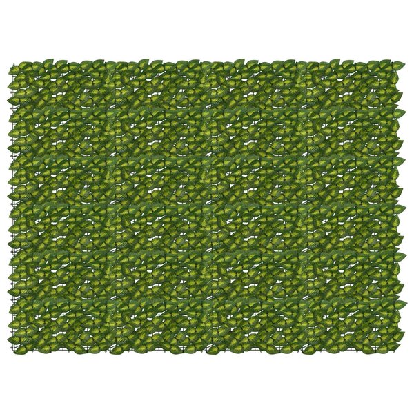 vidaXL Écran de balcon avec feuilles Vert et jaune 200 x 150 cm